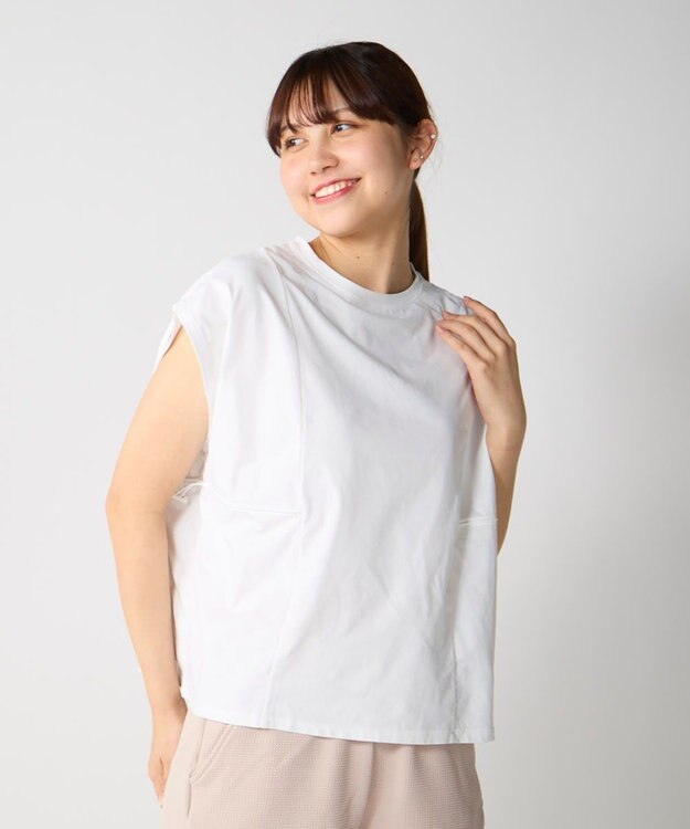 OP／FILA 【Ocean Pacific】ドロストTシャツ付き４点セット水着 ベージュ