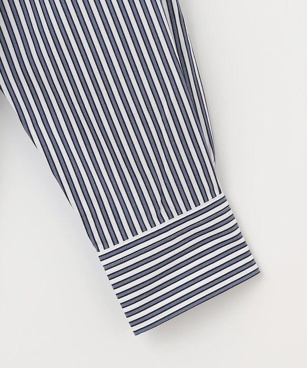 JOSEPH ABBOUD スト レッチストライプシャツ ネイビー系1