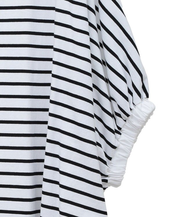 AMERICAN HOLIC 異素材ドッキングドルマンプルオーバー Border Ivory