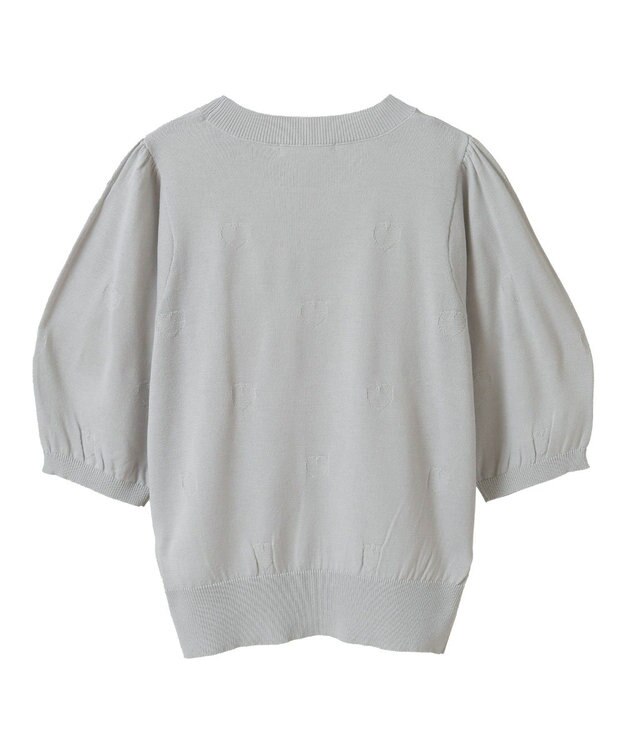 Green Parks ・ｓｗｉｎｇ　ｂｙ　ハート柄クルーニット Black