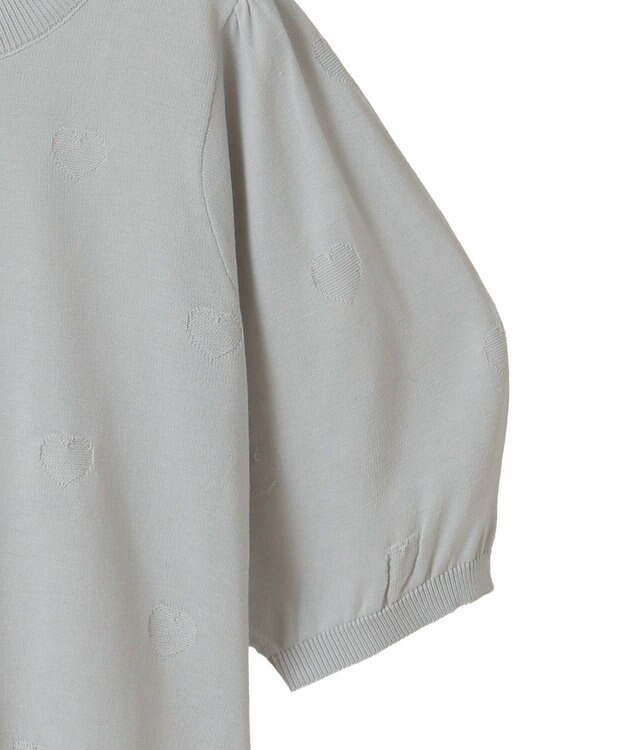 Green Parks ・ｓｗｉｎｇ　ｂｙ　ハート柄クルーニット Black