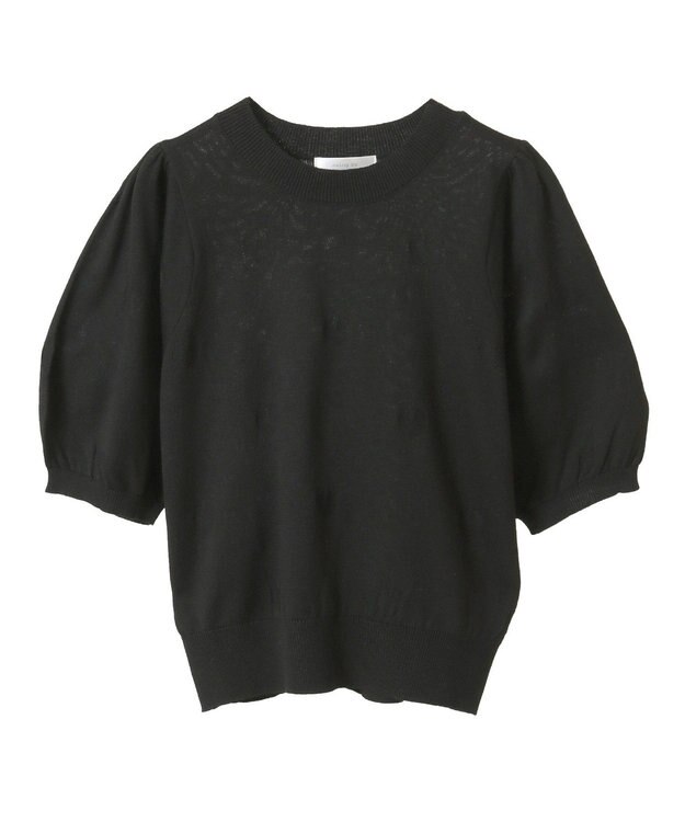 Green Parks ・ｓｗｉｎｇ　ｂｙ　ハート柄クルーニット Black