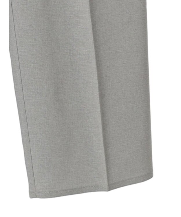 Green Parks 接触冷感　きれいシルエットパンツ（ワイド） Light Gray