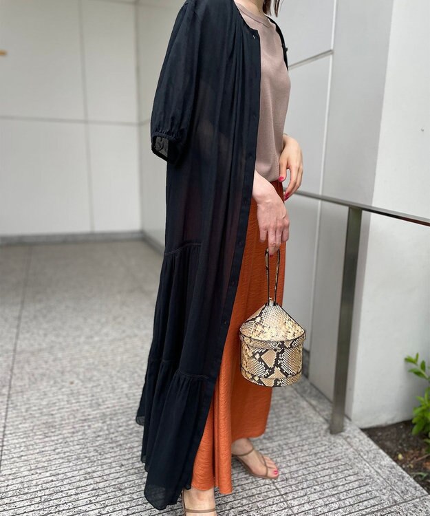 UNFILO コットン２WAYワンピース ブラック系