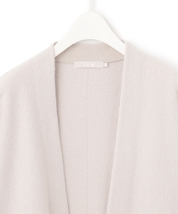 ICB L ミルドウール ロングカーディガン トープ系