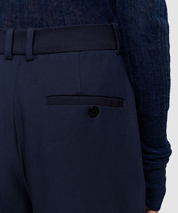 JOSEPH ギャバジンストレッチ ワイドレッグトラウザーズ YUKIO Indigo