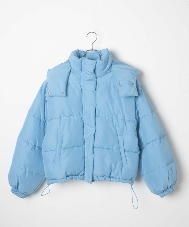 WEGO 【フード取り外し可能】2WAYパテッドジャケット サックス