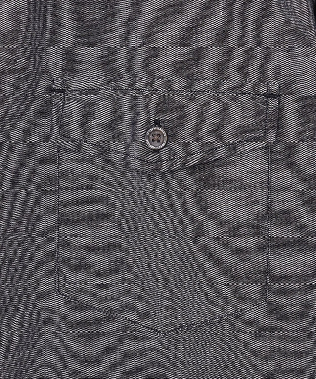 JOSEPH ABBOUD 【JOE COTTON使用】オーガニックコットンダンガリー シャツ ブラック系