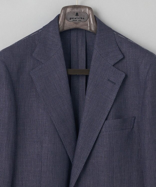 GOTAIRIKU 【DORMEUIL】ドーメル HEXAGON リネン ジャケット_ネイビー ネイビー系8