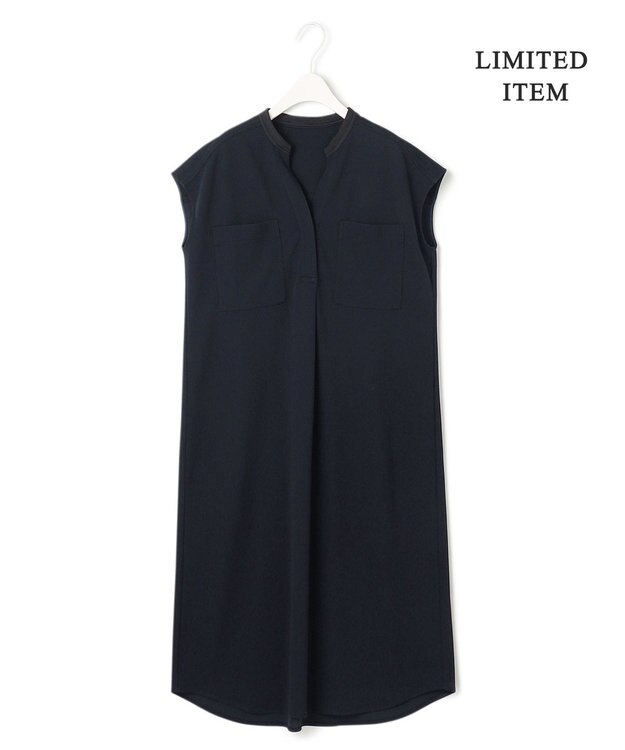 ICB 【WEB限定・洗える】ストレッチアムンゼン ワンピース ネイビー系