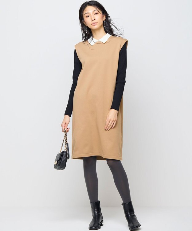 組曲 【WEB限定・2SET】ジャンスカツインセット ブラック×キャメル系