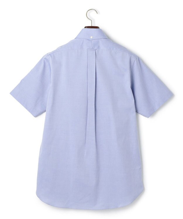 J.PRESS MEN 【PREMIUM PLEATS / 形態安定】ピンオックス 半袖シャツ / B.D. ダルブルー系