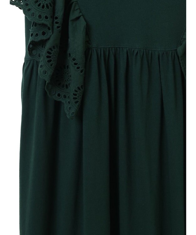 Green Parks ・ＳＵＧＡＲ　ＳＰＯＯＮ　ショルダー刺繍レースワンピース Green
