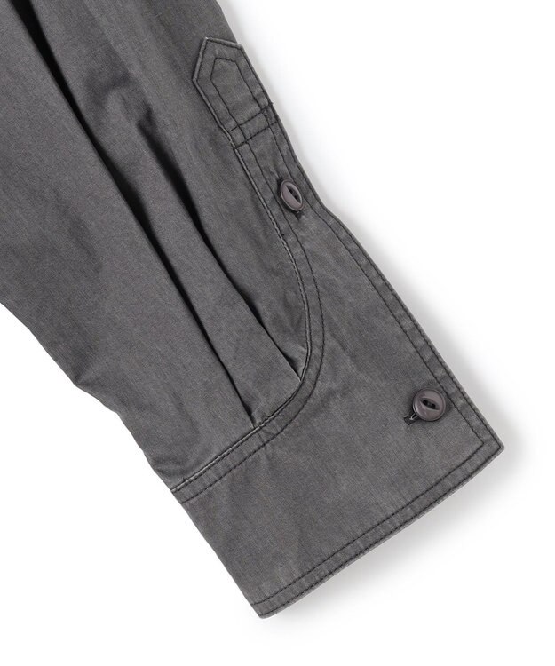 J.PRESS YORK STREET 【WOMEN】ソフトコットン オーバー シャツ グレー系