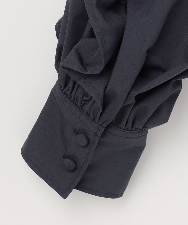 #Newans 【ANSWER for ファッショニスタ】フリルスリーブブラウス ネイビー系