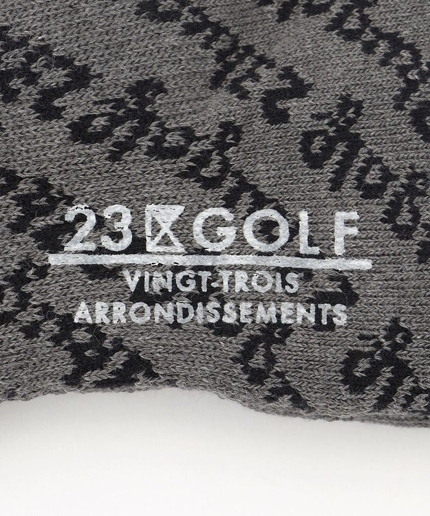 23区GOLF 【MEN】足元に華やかさを添える レジメロゴアンクル ソックス ギフトにもおすすめの一足 ブラック系5