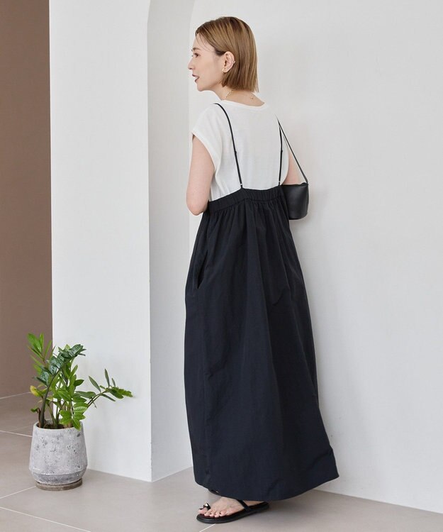 AMERICAN HOLIC 【2点SET】Tシャツ+キャミワンピース Black