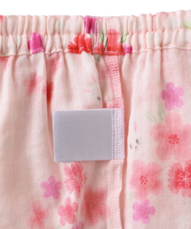 MIKI HOUSE HOT BISCUITS 【ミキハウス】【80-110cm】 お花うさこ甚平スーツ ピンク