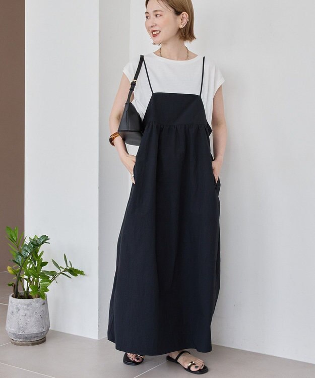 AMERICAN HOLIC 【2点SET】Tシャツ+キャミワンピース Black