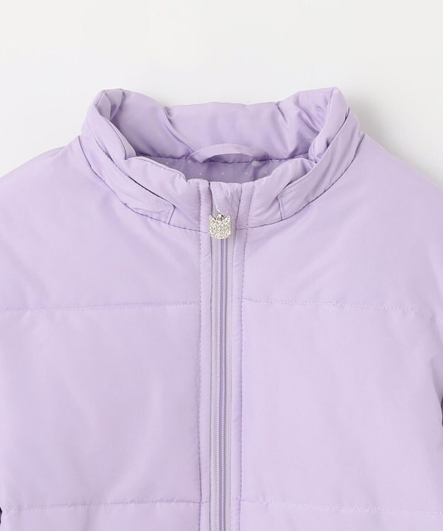 ANY KIDS 【洗濯機OK】中綿リボンコート ラベンダー