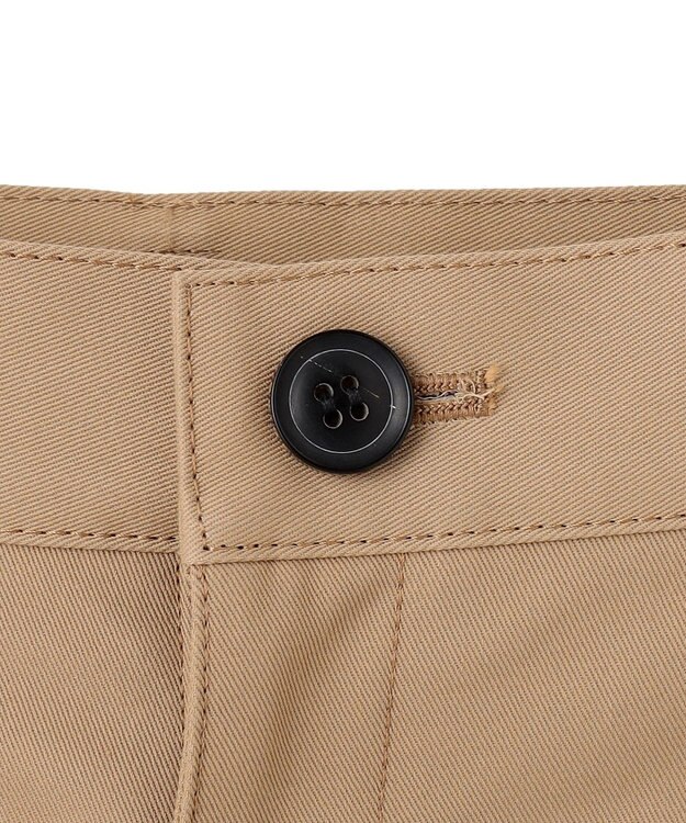 BEIGE， 【洗える】GAZANIA / コットンチノカービーパンツ Camel Beige