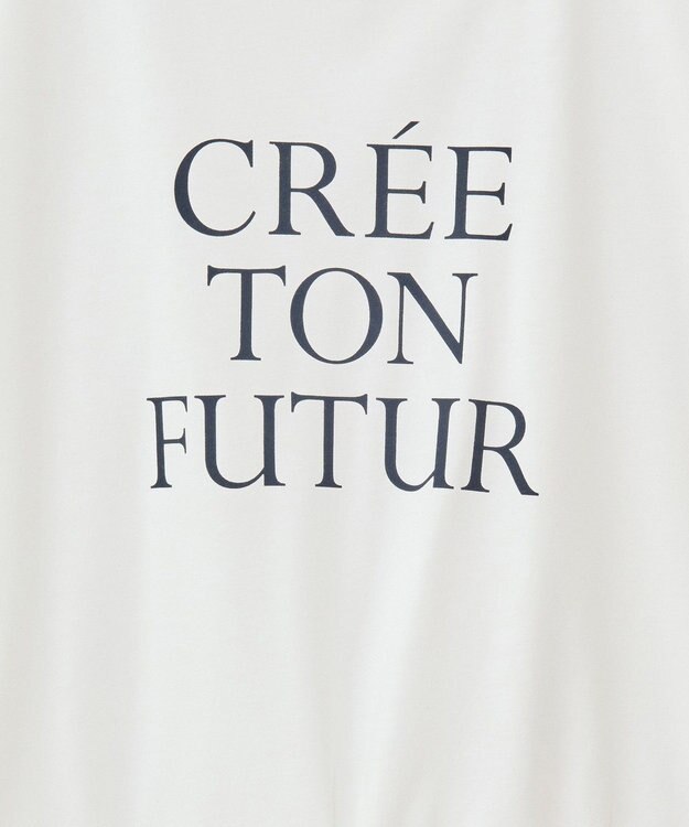 Green Parks ウエストドロストドッキングロゴプルオーバー Gray Mixture