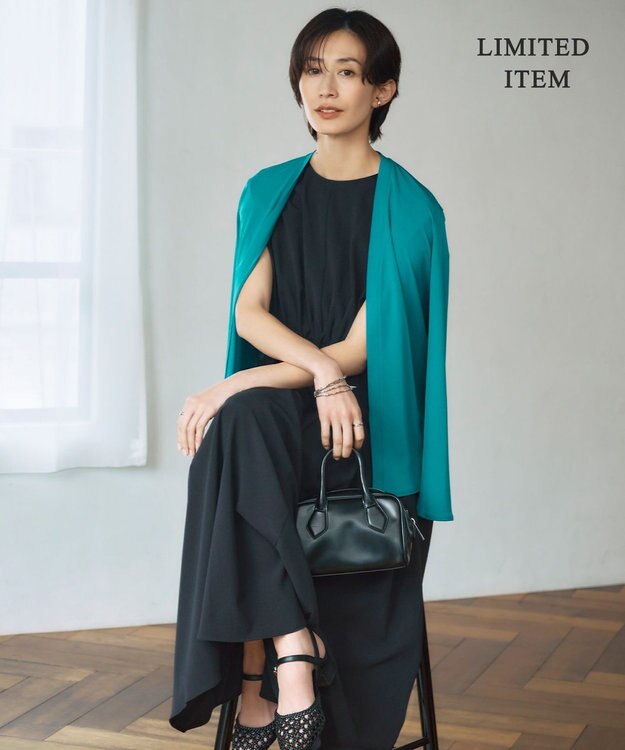 ICB 【WEB限定・接触冷感・洗える】PINION ショートカーディガン ターコイズ系