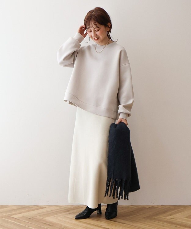 AMERICAN HOLIC 針抜きリブタイトスカート Ivory