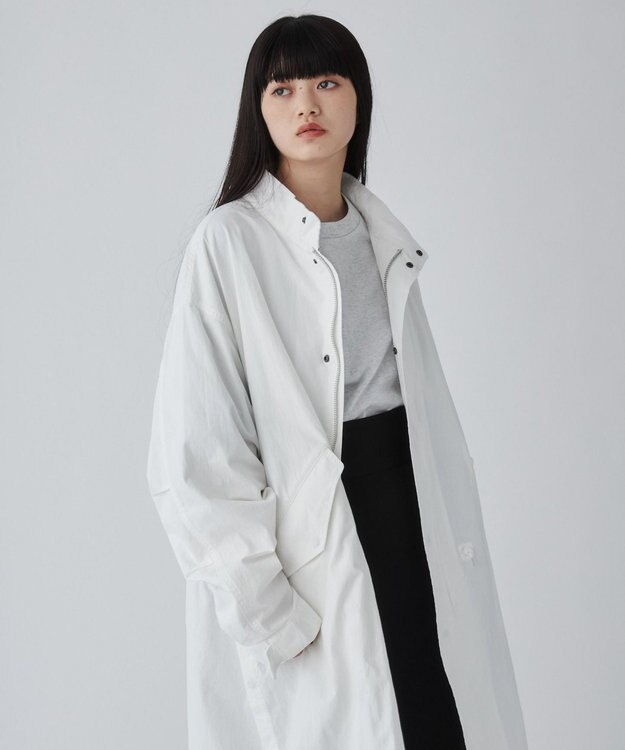 WEGO 【ユニセックス着用ITEM】サイドスリットモッズコート ホワイト