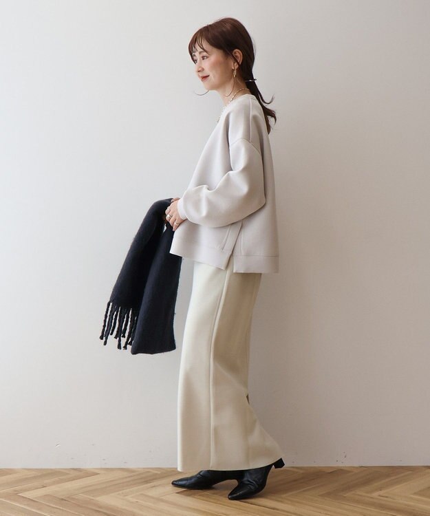 AMERICAN HOLIC 針抜きリブタイトスカート Ivory