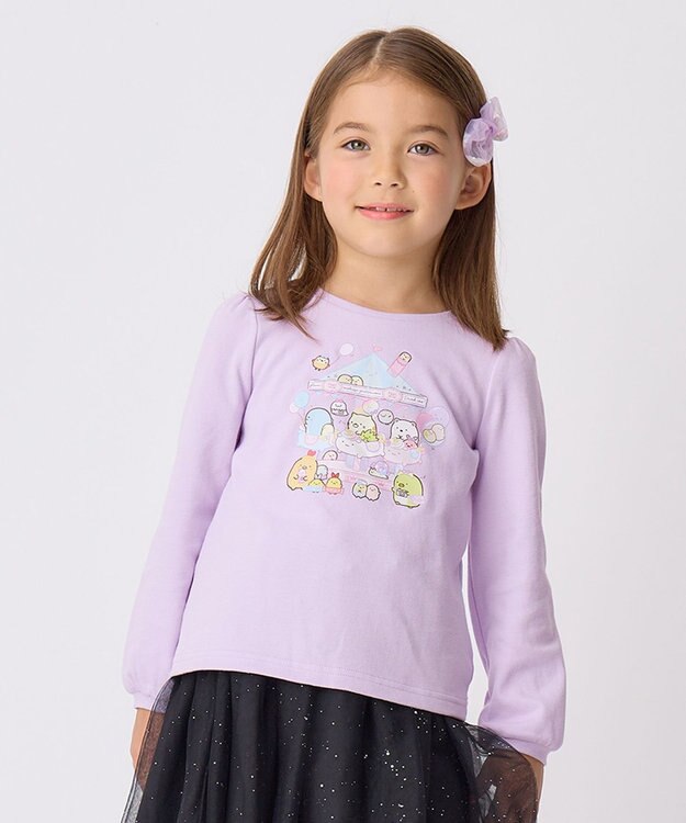 ANY KIDS 【すみっコぐらし】アートプリント Tシャツ ペールラベンダー