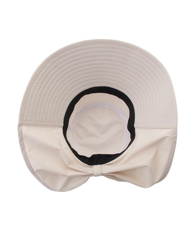 MOONBAT 【遮光100％/遮熱/UVカット】PAUL&JOE ACCESSOIRES(ポール&ジョー）後ろ垂れ 広つばハット 帽子 サイズ調整可能 手洗い可能 オフホワイト