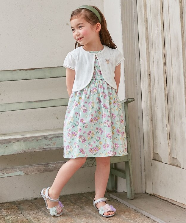 ANY KIDS 半袖 ボレロ ホワイト