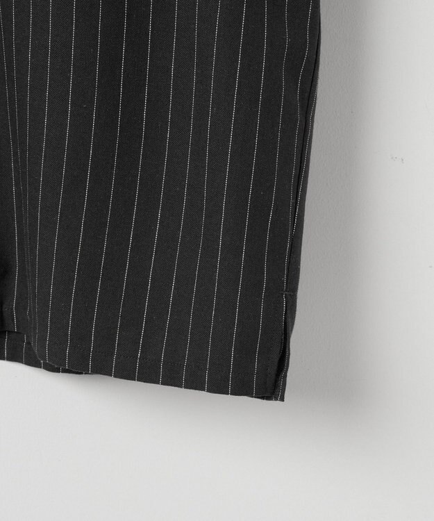 WEGO 【ユニセックス着用アイテム/手洗い可/SETUP可】リネンレーヨンオープンカラーシャツ（S） ダークグレー