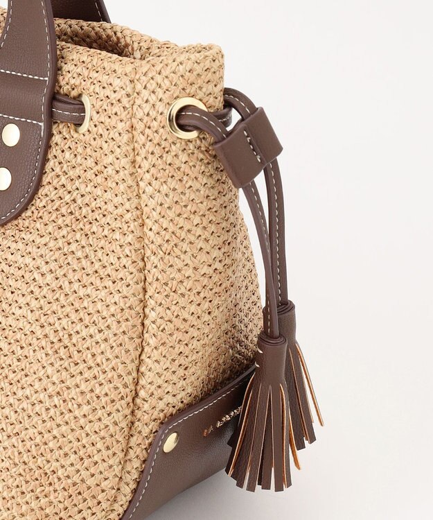 LA BAGAGERIE サイドタッセルサマートート　Mサイズ ベージュ
