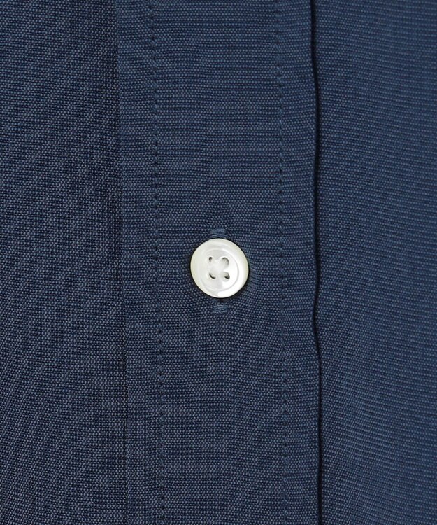 J.PRESS MEN 【遮熱 / 高通気性】ハケメパッチフラップ 半袖シャツ / B.D. ネイビー系