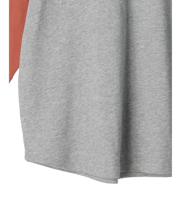 Green Parks ・Ｄｏｕｂｌｅ　Ｆｌａｇｓ　ラグラン７分袖Ｔシャツ Pink