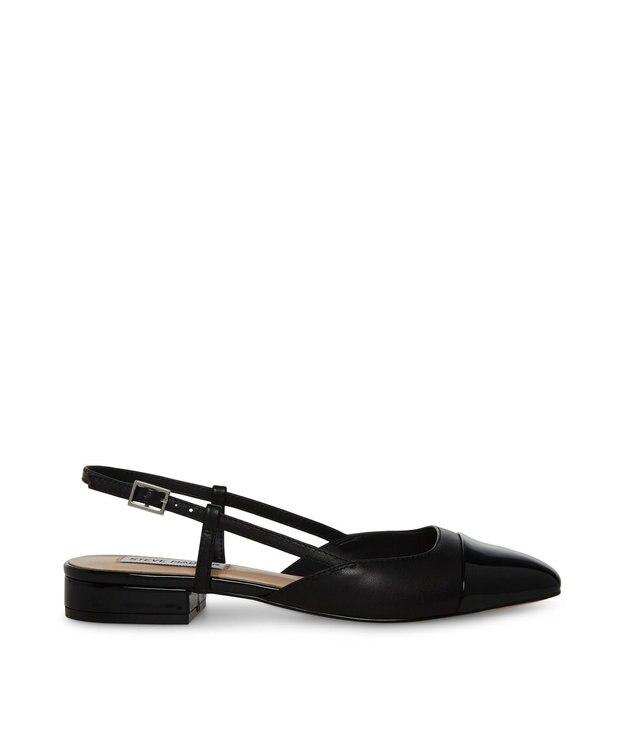 STEVE MADDEN BELINDA バイカラーフラットパンプス ブラック