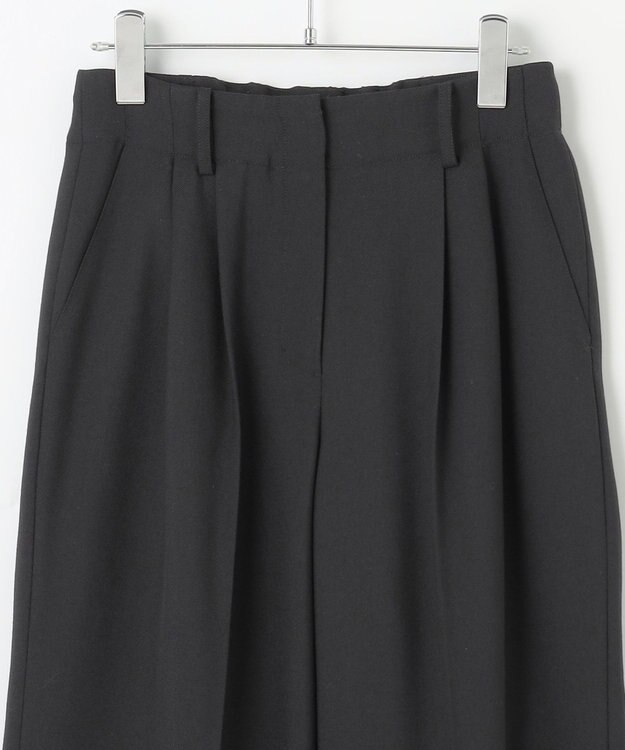 #Newans 2タックセンタープレスパンツ ブラック