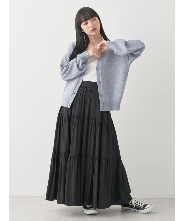 earth music&ecology ブークレＶネックカーディガン Blue