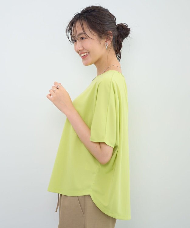 Green Parks マルチ機能バックデザインブラウス Lime Green