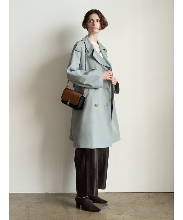 Te chichi オーバーサイズトレンチコート《2025Autumn catalog vol.2 item》 ブルー