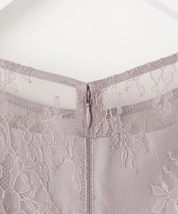 ANY SIS 【洗える】パネルレース ドレス ローズグレー