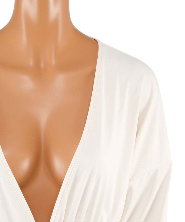 San-ai Resort（三愛水着楽園） 【UPF50＋】水陸両用羽織り　M【Coral veil（コーラルヴェール）】 ベージュ