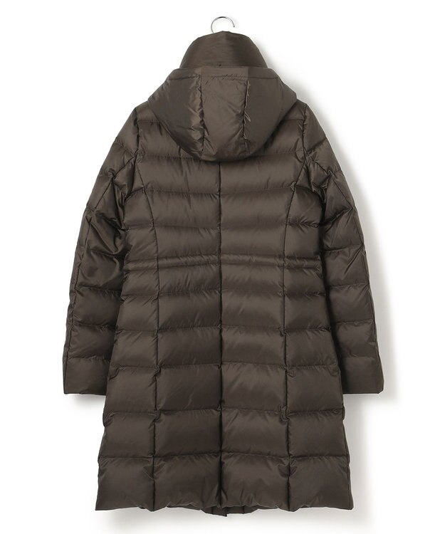 23区 【洗える】シレータフタ ロング ダウンコート ダークブラウン系