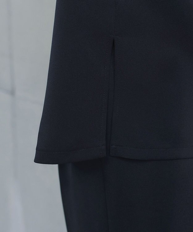 Tiaclasse 【ブラウス&ベスト&パンツ3点セット】リボンタイブラウス＋ベスト付き 3点セットアップ ネイビー