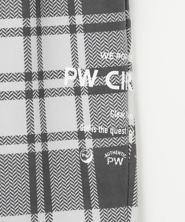PW CIRCULUS 【MEN】チェック柄 スエードライクテーパードパンツ グレー系5