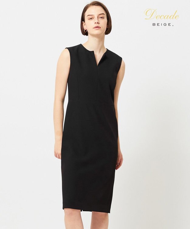 BEIGE， LUIZA / Iラインワンピース Black