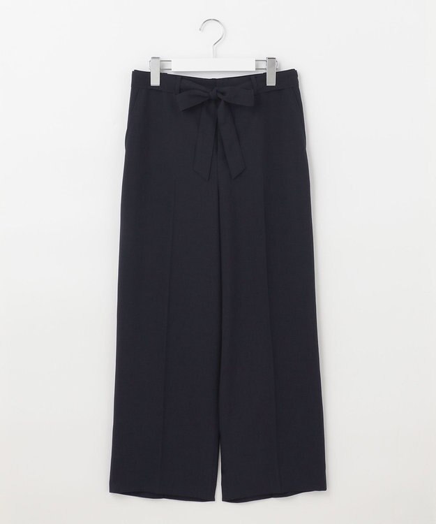 J.PRESS LADIES 【洗える・接触冷感】マルソースパンボイル パンツ ネイビー系