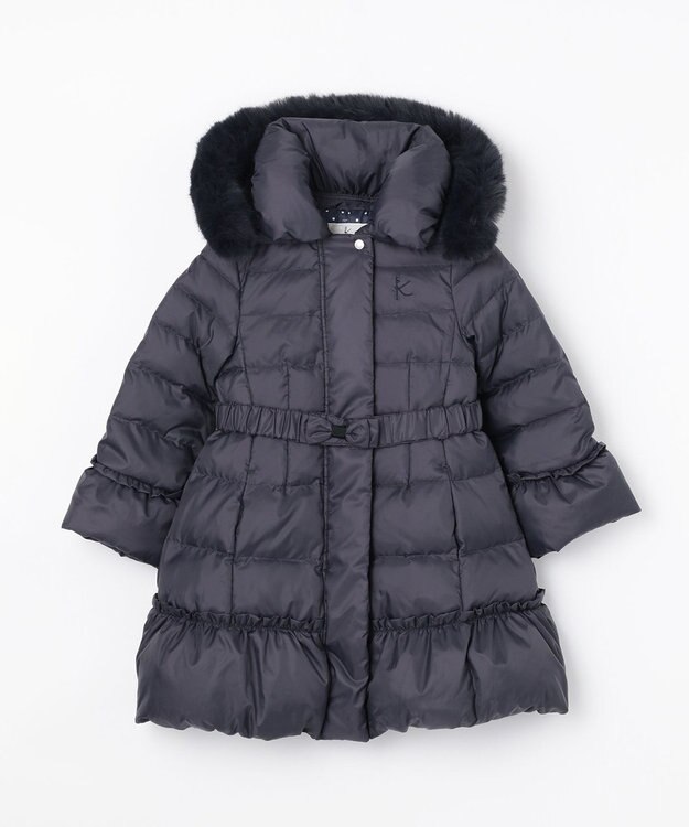 組曲 KIDS 【110-140cm】ロングダウンコート ネイビー系